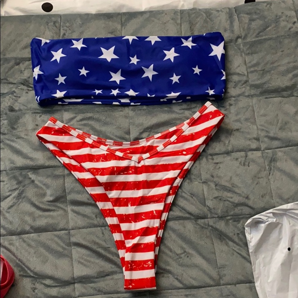 SHEIN Patriotic Bikini